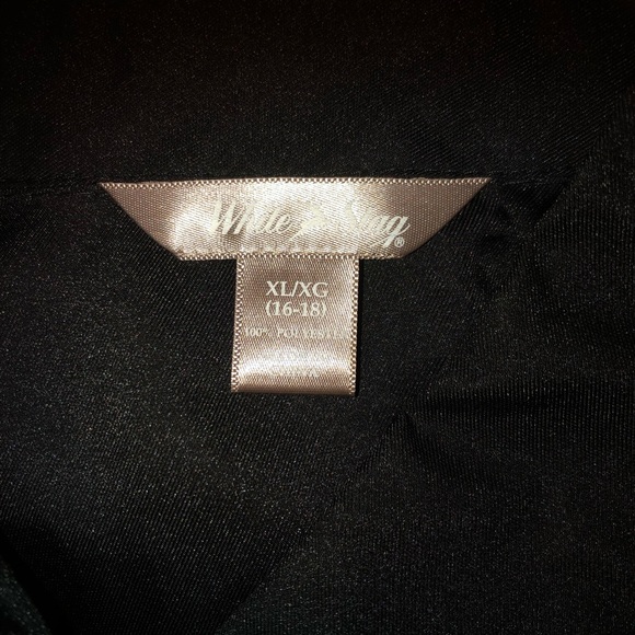 WHITE STAG Tunic Top Size XL 16-18 Womens Pleated Front Roll Up Long Sleeve NWOT - Picture 6 of 8